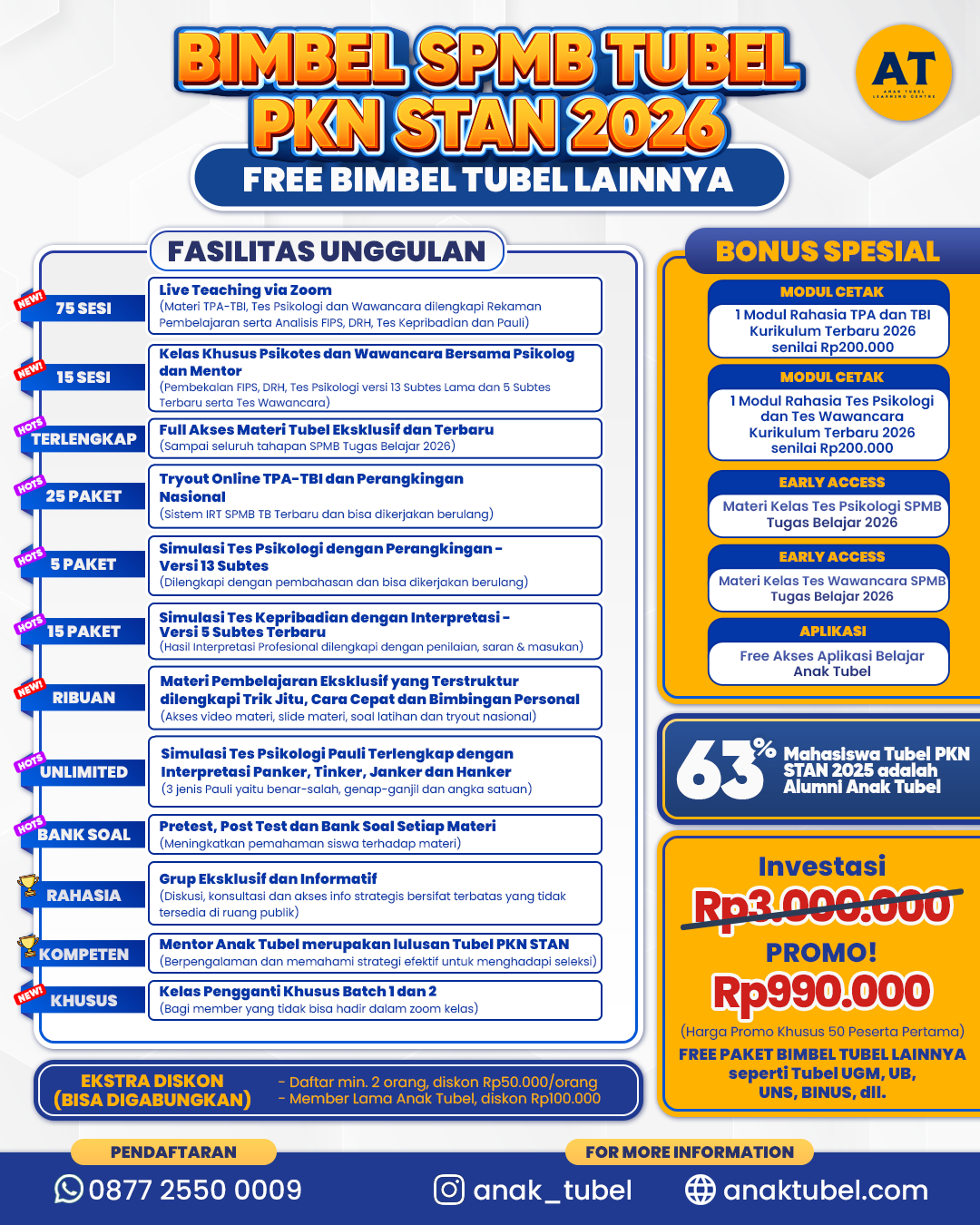 PAKET TERLENGKAP TUBEL PKN STAN 2026 (FREE 2 BUKU CETAK)